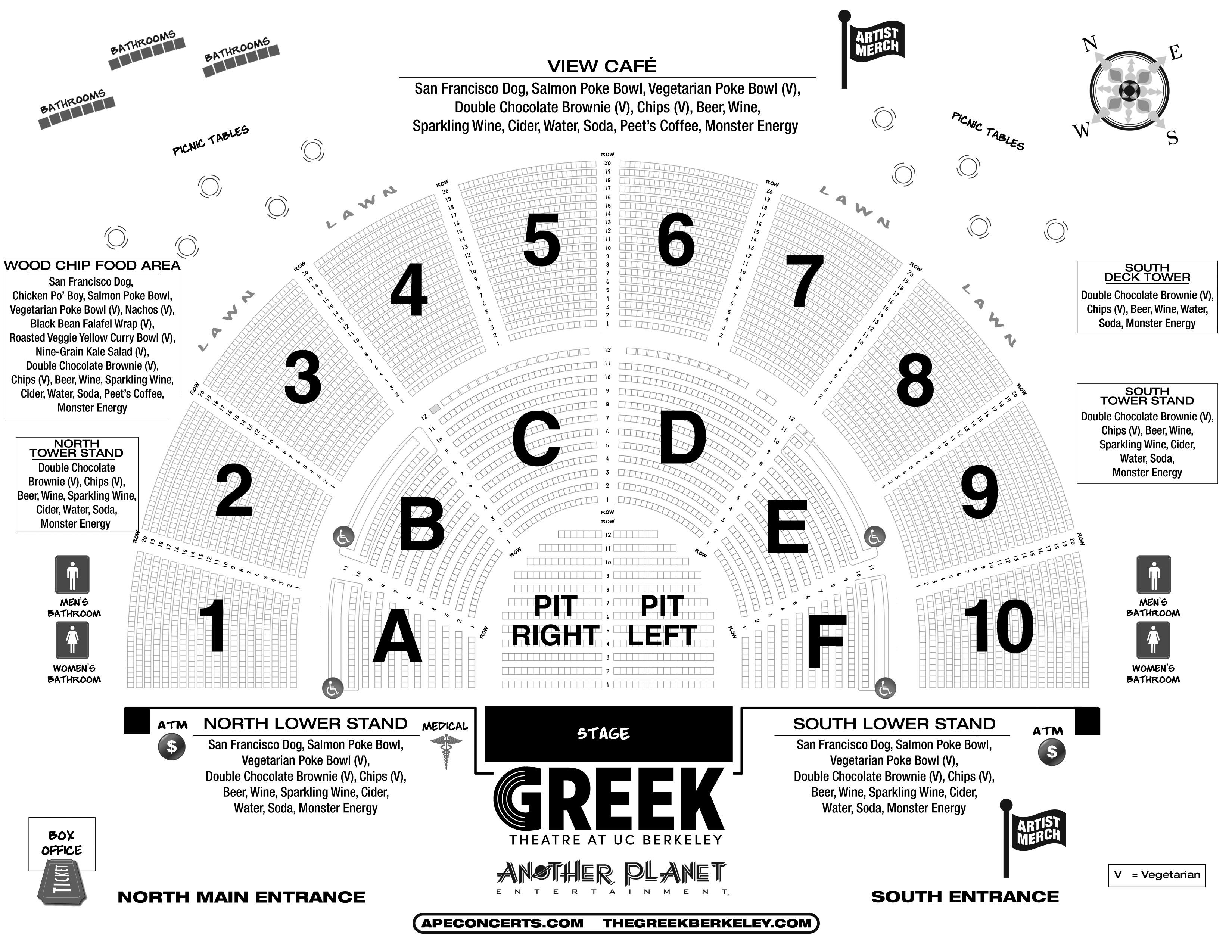 The Greek Berkeley Seating Chart